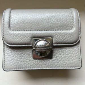 Marc by Marc Jacobs small dove grey leather crossbody bag